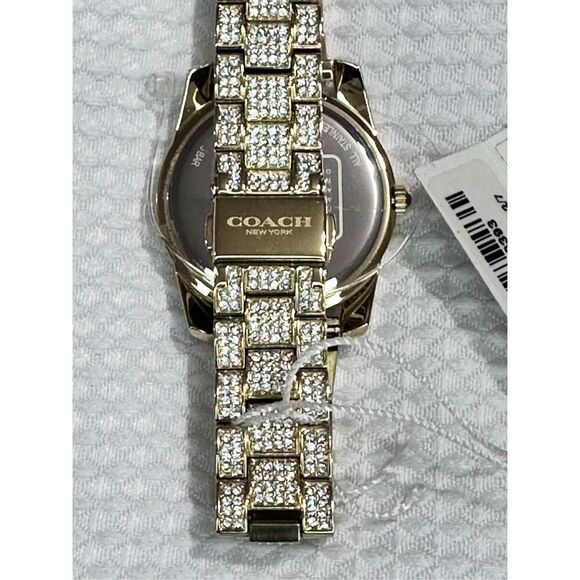 Silver Coach Designer Luxury Watch 17cm Band 38mm Face Diamonds A787 - Picture 6 of 6